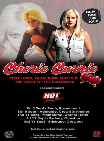 cherie currie oz tour